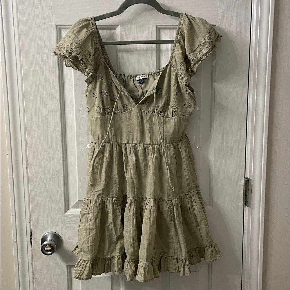 American Eagle Outfitters Olive Dress